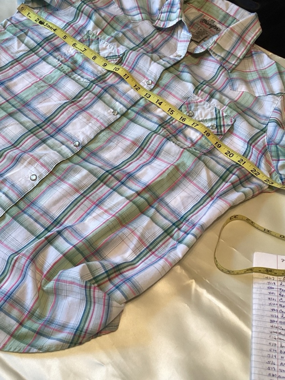 Wrangler Y2K western plaid shirt - Picture 7 of 8